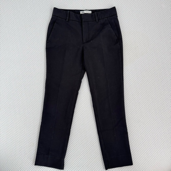 Zara Women’s Tailored Black Pleated Ankle Dress Pants In Size 4 - Picture 9 of 9